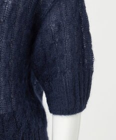 23区 S 【R(アール)】モヘヤ混 ケーブルニット