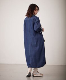 J.PRESS YORK STREET 【WOMEN】デニムロングシャツ ワンピース