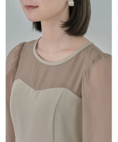 earth music&ecology ＳＥＴ２点チュールキャミ付きドッキングワンピース