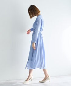 YECCA VECCA ベルト付きギャザーワンピース