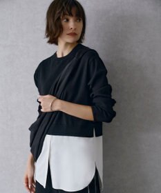 ICB 【WEB&一部店舗限定カラーあり】クロスコンビ ニットプルオーバー