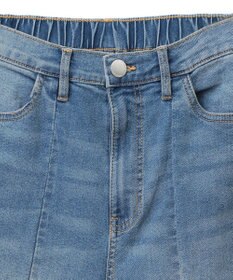 Green Parks ＧＵＭストレッチデニム　センター切替テーパードパ