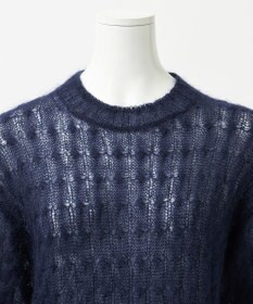 23区 S 【R(アール)】モヘヤ混 ケーブルニット