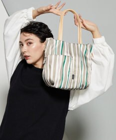 Y'SACCS 【ムック本掲載】ドローイングストライプ　ミニトートバッグ