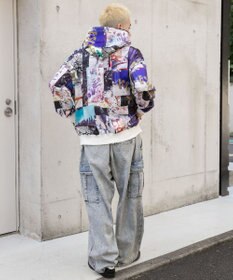 WEGO 総柄BIGプルパーカー