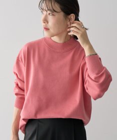 Green Parks もちやわモックネックニットプルオーバー