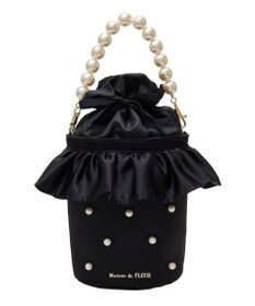 Maison de FLEUR パール２Ｗａｙフリル巾着バッグ