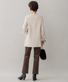 自由区 【洗える】リブレスコール ストレートパンツ