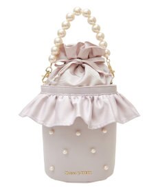 Maison de FLEUR パール２Ｗａｙフリル巾着バッグ
