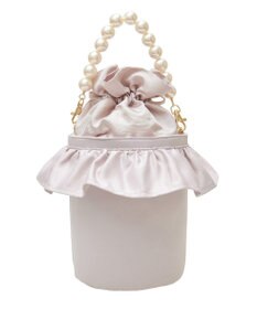Maison de FLEUR パール２Ｗａｙフリル巾着バッグ