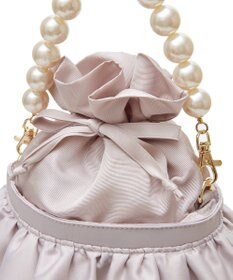 Maison de FLEUR パール２Ｗａｙフリル巾着バッグ