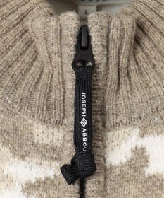 JOSEPH ABBOUD MOUNTAIN 【UNISEX】ラムウール×モールカモフラ フルZIPニット