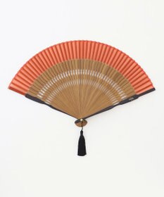 自由区 カラーブロック 扇子