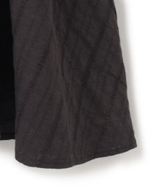 23区 【洗える】カラミ ストライプ ペプラム ブラウス