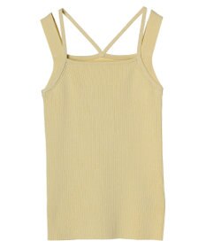 earth music&ecology レイヤードニットタンクトップ