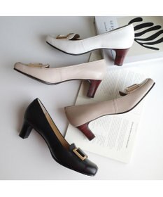 Pointer 日本製 本革バックルパンプス