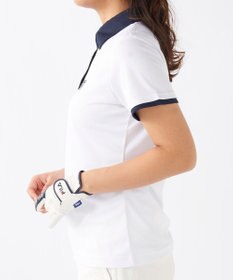 FILA GOLF／marie claire 【FILA GOLF】アクセントカラー半袖ポロシャツ