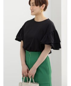 Te chichi 【接触冷感/遮熱/吸水速乾】フリルスリーブビッグTシャツ