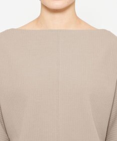 uncrave プリーツリブ ドルマンスリーブトップス