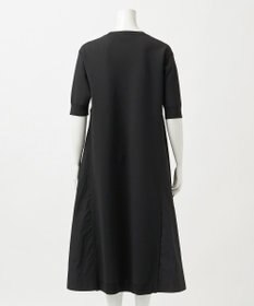 23区 L 【R(アール)】ナイロンタフタドッキング ニットワンピース