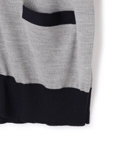 23区 S 【洗える】サステナブルウール Vネック バイカラー カーディガン