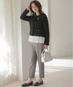 組曲 フリルシャツコンビ ロングTシャツ