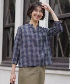 J.PRESS LADIES L 【一枚で着映え】プロビスストライプ＆チェック カットソー