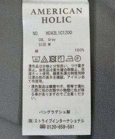 AMERICAN HOLIC ボーダーカットＢＩＧプルオーバー