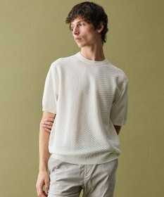 JOSEPH ABBOUD 【サステイナブル・オーガニックコットン使用】オーガニッククール ニット Tシャツ