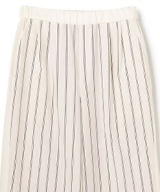 BEIGE， QUARTZ / 側章コンビ ストライプパンツ