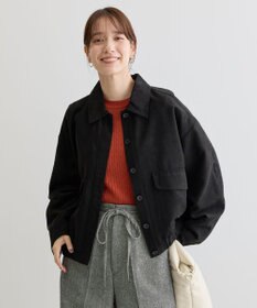 Green Parks ステンカラースウェード調ブルゾン