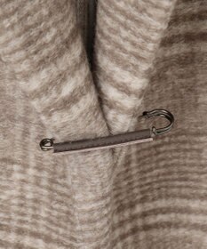 J.PRESS LADIES 【キルトピン付き】ECOLANAスライバーチェック フーデットアウター