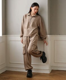 Green Parks ・ＳＵＧＡＲ　ＳＰＯＯＮ　スエードポンチハーフＺＩＰ