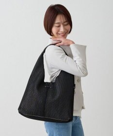 ROOTOTE 1061【ラメ糸ミックス-A4収納】LT.ラウンド.グリンプス.ニット-A