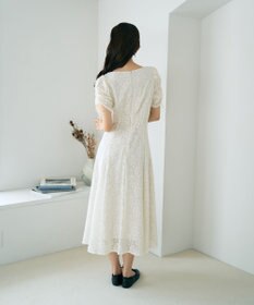 earth music&ecology パネル切り替えレースワンピース