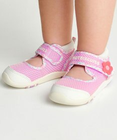 MIKI HOUSE HOT BISCUITS 【14-15.5cm】ワンストラップ風 ダブルラッセル セカンドベビーシューズ