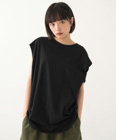 WEGO 【ユニセックス着用ITEM/MLサイズ展開/綿100%】スリーブレスコットンT