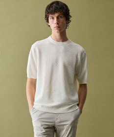 JOSEPH ABBOUD 【サステイナブル・オーガニックコットン使用】オーガニッククール ニット Tシャツ