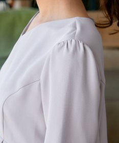 Tiaclasse L 【洗える】レイヤードヘムペプラムブラウス