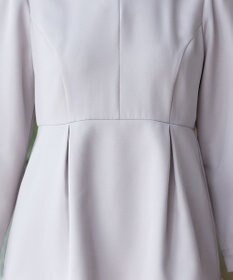 Tiaclasse L 【洗える】レイヤードヘムペプラムブラウス