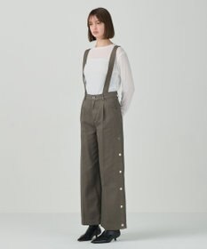 GRACE CONTINENTAL サスペンダーデニムパンツ