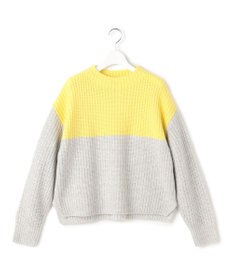 23区 S 【洗える】ウールカシミヤ カラーブロック バルキー ニット