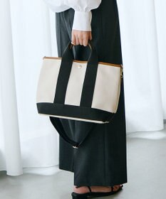 TOPKAPI 【Breath TOPKAPI】スコッチグレイン ネオレザー トート バッグ ショルダー付き M