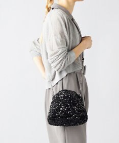 LA BAGAGERIE 【MONICA】スパンコール巾着ショルダー