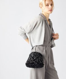 LA BAGAGERIE 【MONICA】スパンコール巾着ショルダー