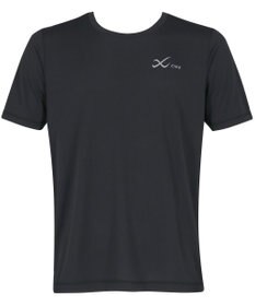 CW-X 【MEN】 CW-X トップス 【薄軽ランニングシャツ】 半袖 3分袖 Ｕネック 吸汗速乾性(本体) メンズ DLO155 /ワコール