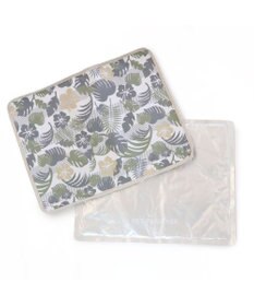 PET PARADISE 犬 春夏 クール 接触冷感 マット (44×35cm) ボタニカル柄 ジェルマット