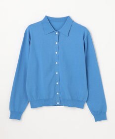 ANY L コットンブレンドポロカーデ