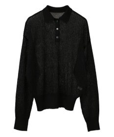 AMERICAN HOLIC メタルライクニットポロ