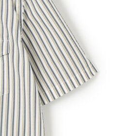 J.PRESS MEN 【クールマックス】サッカーマルチストライプ バンドカラーシャツ